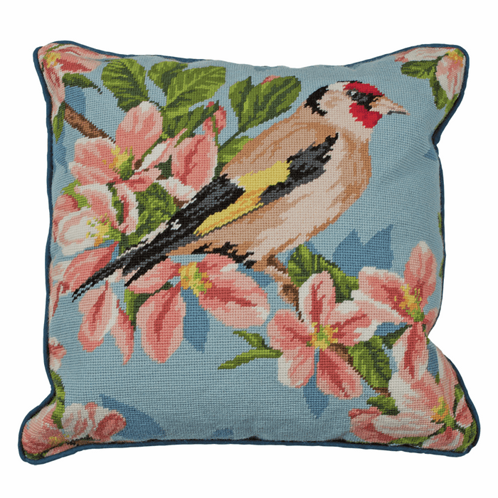Tapestry Kit: Cushion: Living: Goldfinch and Blossom