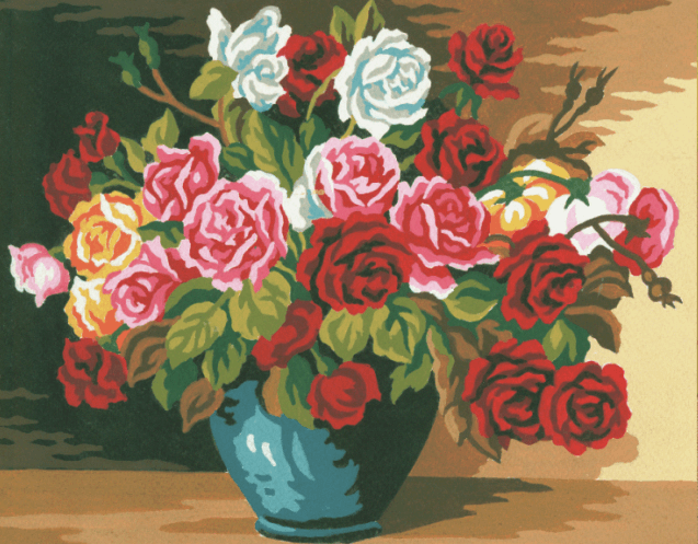Tapestry Kit: Bowl of Roses