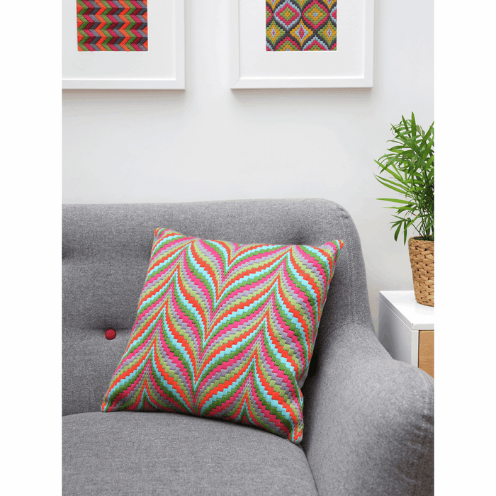 Tapestry Kit: Cushion: Essentials: Tina Francis: Bargello: Multi