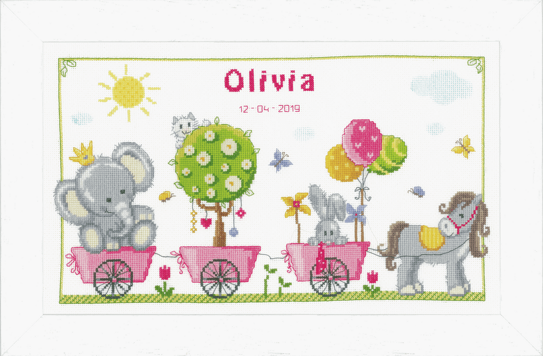 Counted Cross Stitch Kit: Cute Animal Parade