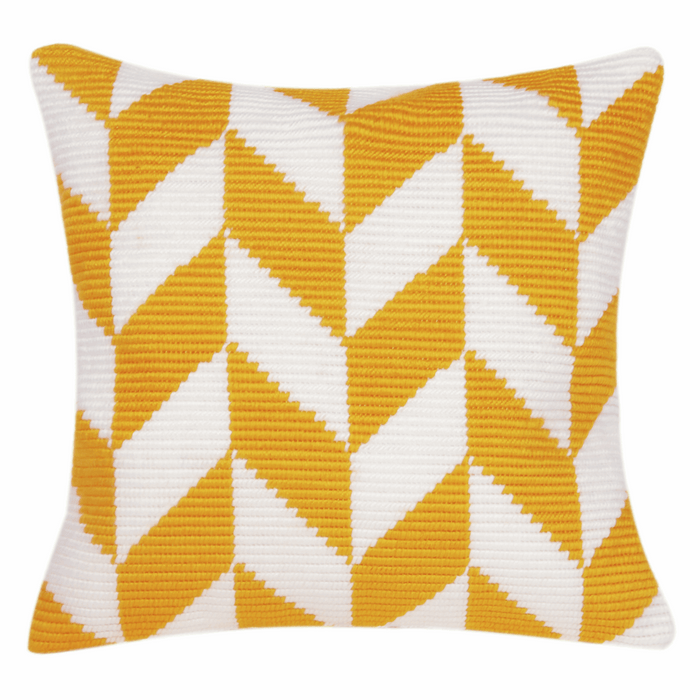Angled Clamping Stitch Cushion Kit: Herringbone Pattern