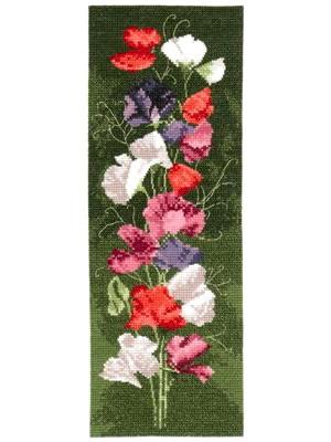 Flower Panels - Sweet Pea - 14ct aida