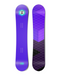 Top and bottom view of a snowboard. The top view shows a centred hexagonal logo for Hydrogen that
          appears to radiate outwards, as well as some overlapping hexagons at the bottom. The bottom view shows an
          abstract angular grid in purples.