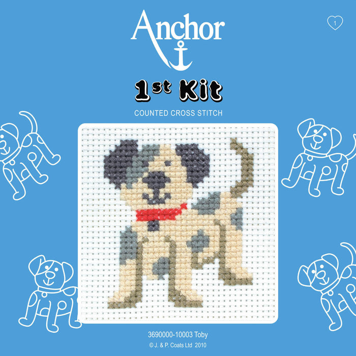Counted Cross Stitch 1st Kit - Toby Dog