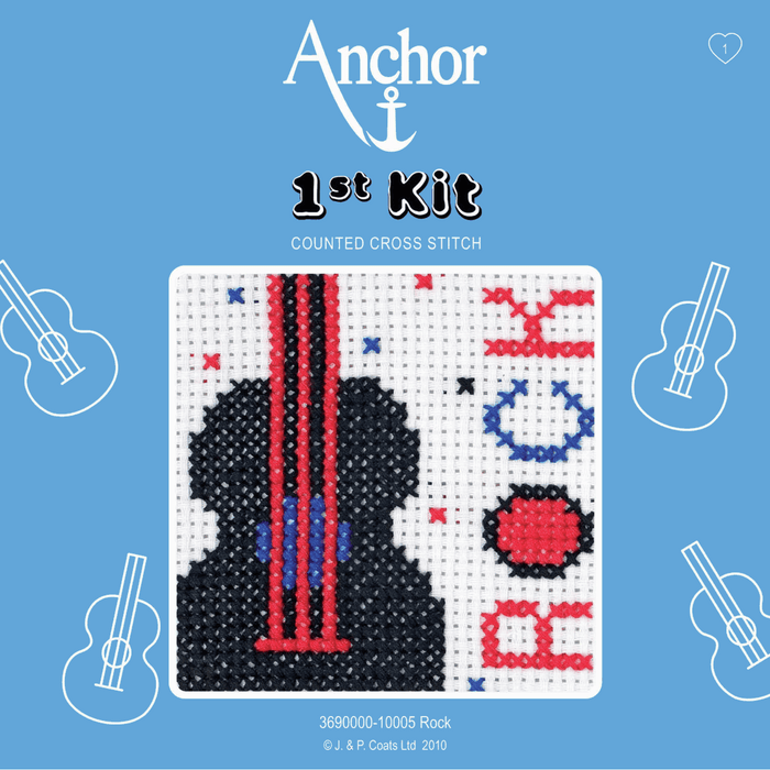 Cross Stitch Kit: 1st Kit: Rock Music