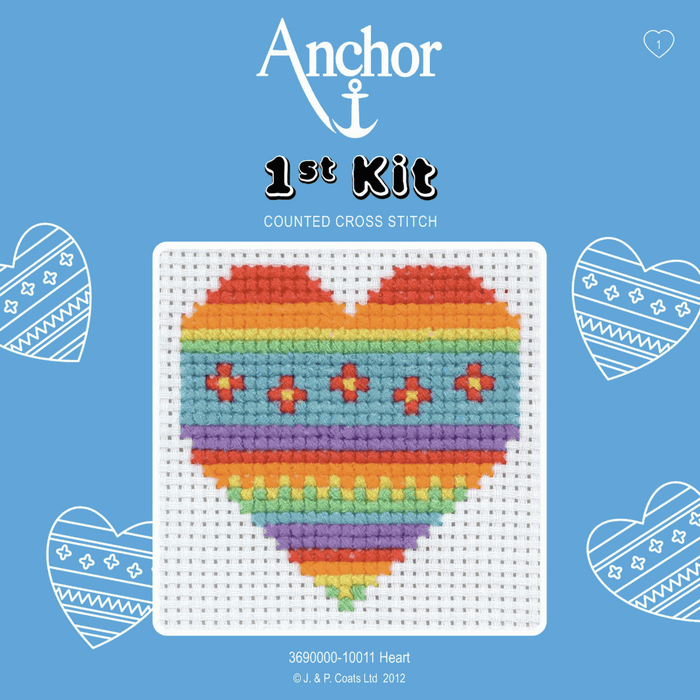 Cross Stitch Kit: 1st Kit: Heart