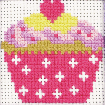 Cross Stitch Kit: 1st Kit: Cupcake