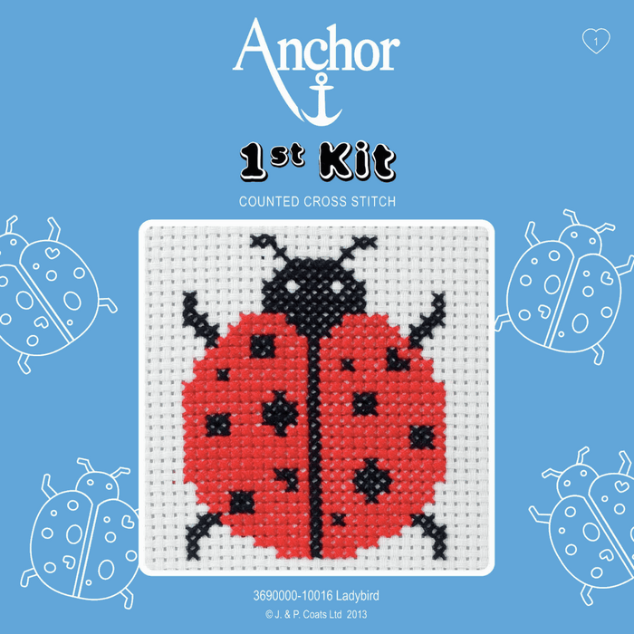 Cross Stitch Kit: 1st Kit: Ladybird