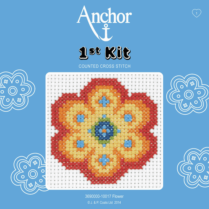 Cross Stitch Kit: 1st Kit: Flower