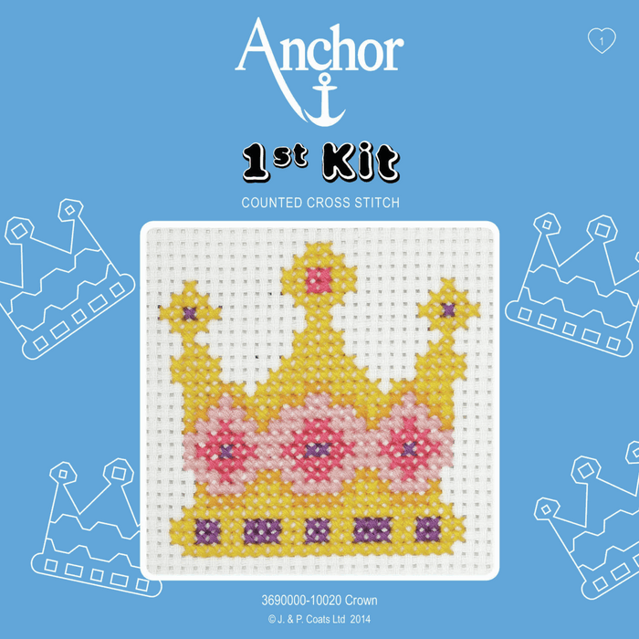 Cross Stitch Kit: 1st Kit: Crown
