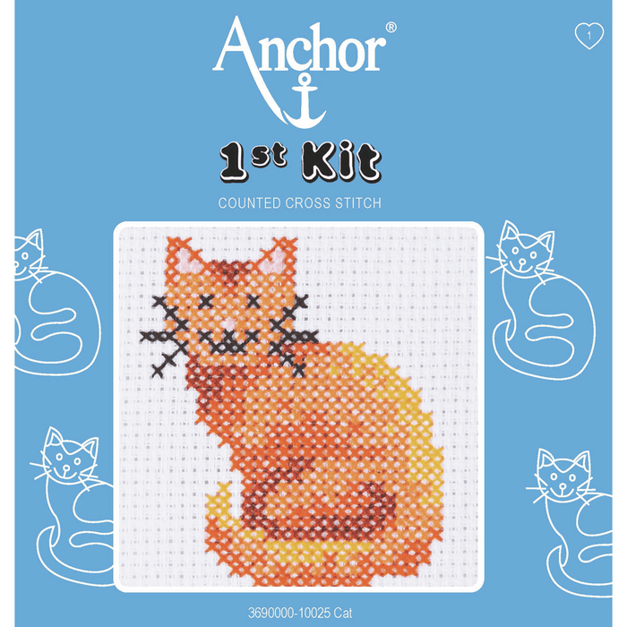 Cross Stitch Kit: 1st Kit: Cat