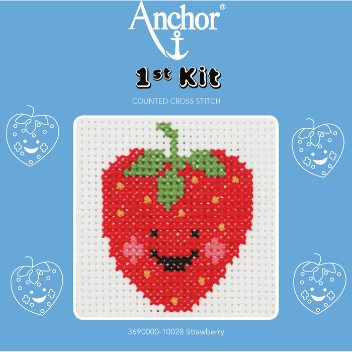Counted Cross Stitch Kit: 1st Kit: Strawberry