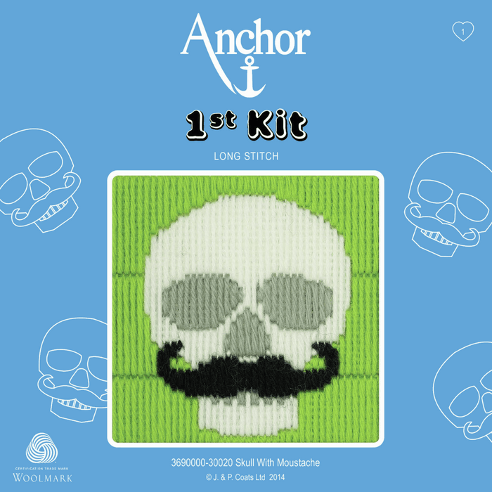 Long Stitch Kit: 1st Kit: Skull