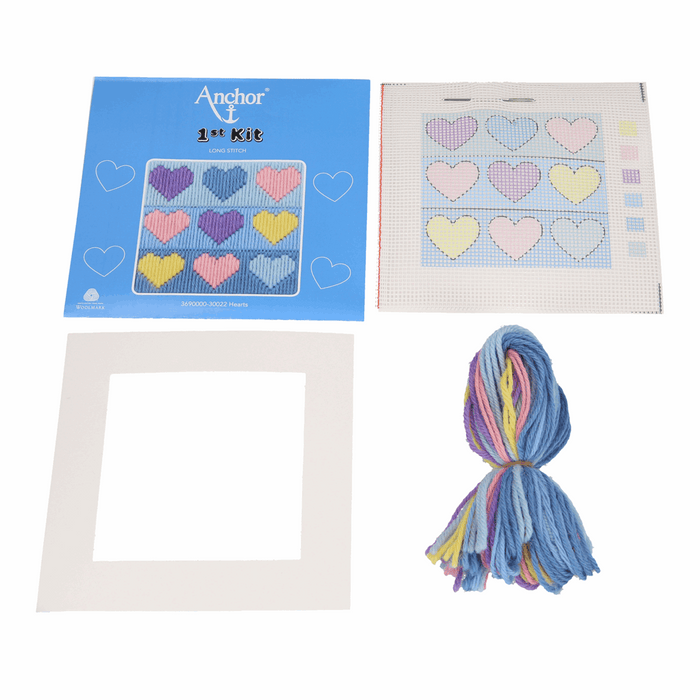 Long Stitch Kit: 1st Kit: Hearts