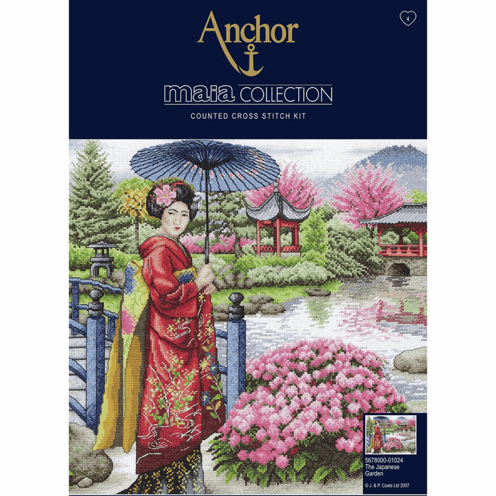 Counted Cross Stitch Kit: Maia Collection: The Japanese Garden