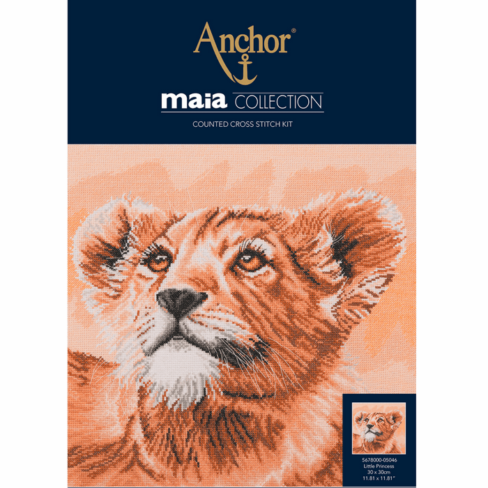 Counted Cross Stitch Kit: Lion Cub: Little Princess