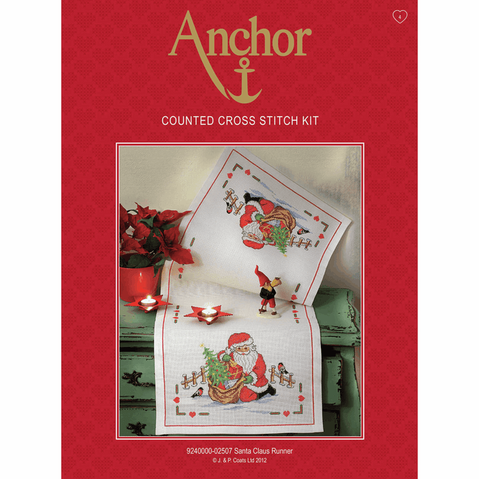Counted Cross Stitch Kit: Santa Claus: Runner