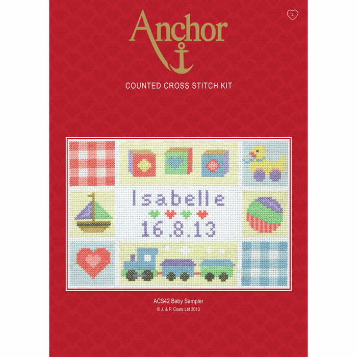 Counted Cross Stitch Kit: Birth Record: Baby