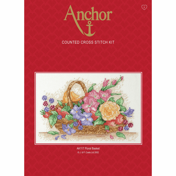 Cross Stitch Kit: Starter: Floral Basket