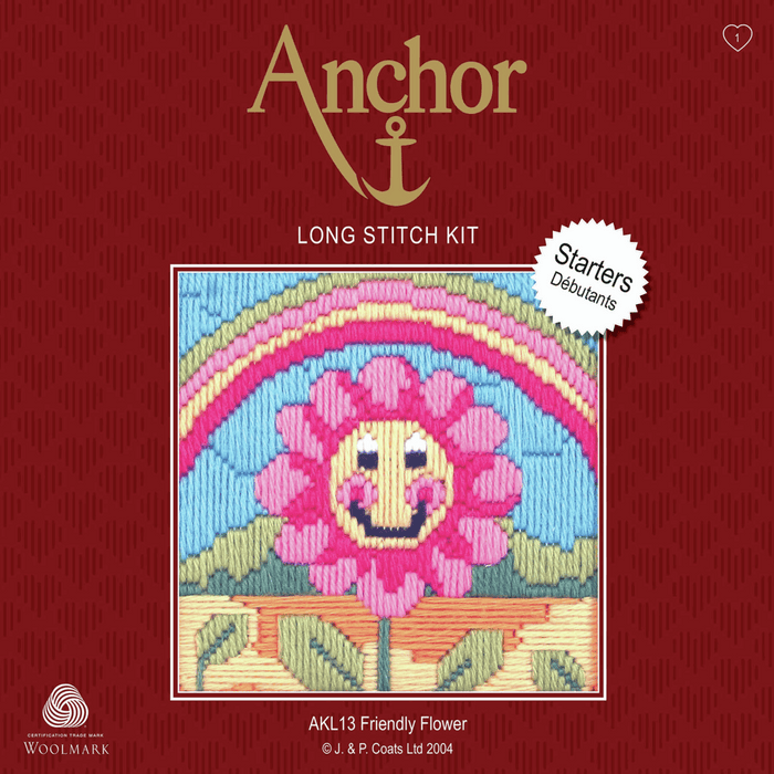 Long Stitch Kit: Starter: Friendly Flower