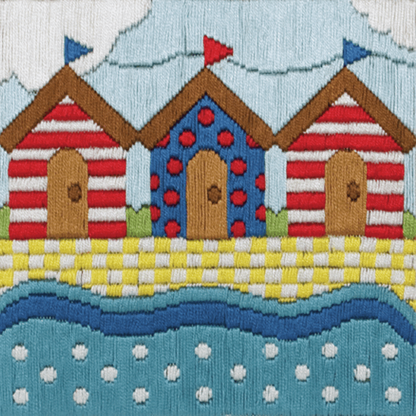 Long Stitch Kit: Beach Huts