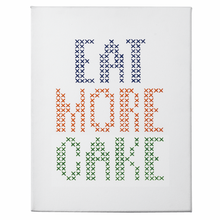 Counted Cross Stitch Kit: Big & Easy: Eat More Cake