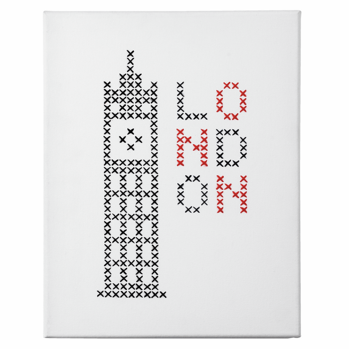 Counted Cross Stitch Kit: Big & Easy: London