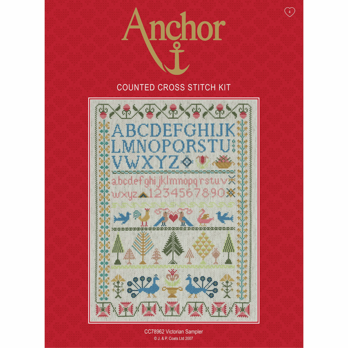 Counted Cross Stitch Kit: Victorian Sampler