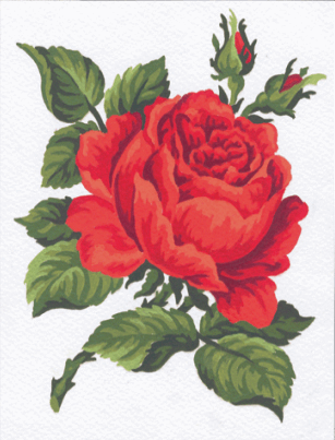 Tapestry Kit: Red Rose