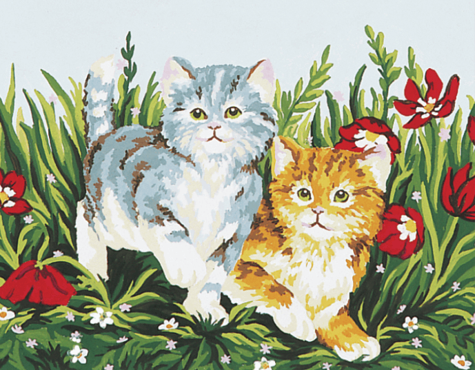 Tapestry Kit: Playful Kittens