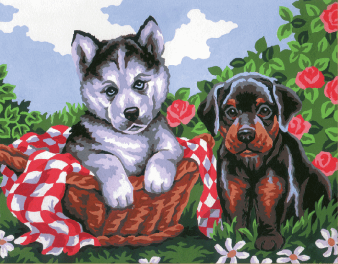 Tapestry Kit: Doggie Friends