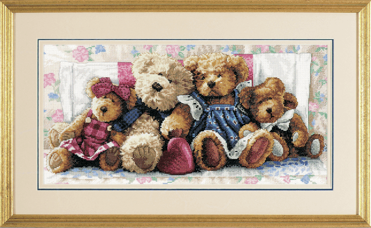 Gold: Counted Cross Stitch Kit: A Row of Love