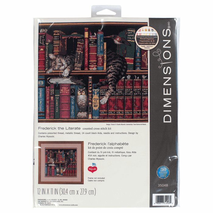 Counted Cross Stitch Kit: Frederick the Literate