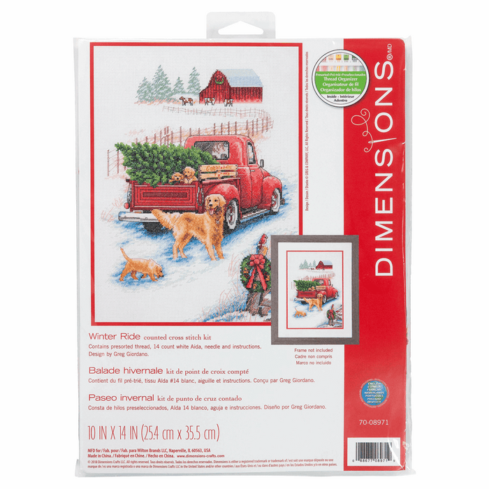 Counted Cross Stitch Kit: Winter Ride