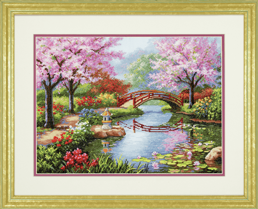 Gold: Counted Cross Stitch Kit: Japanese Garden