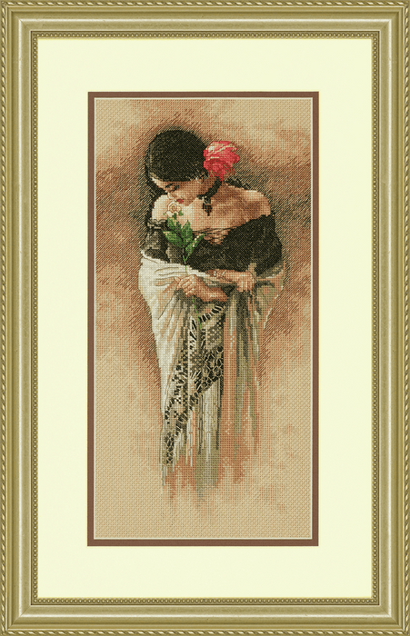 Gold: Counted Cross Stitch Kit: The Rose