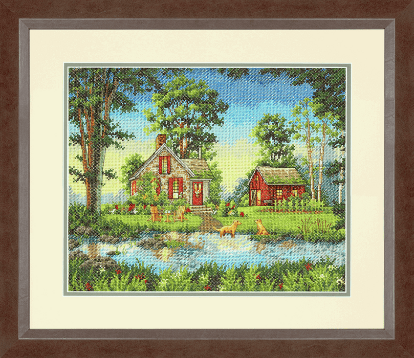 Counted Cross Stitch Kit: Summer Cottage