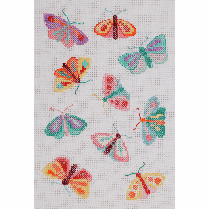 Counted Cross Stitch Kit: Starter: Maggie Magoo: Moths & Butterflies