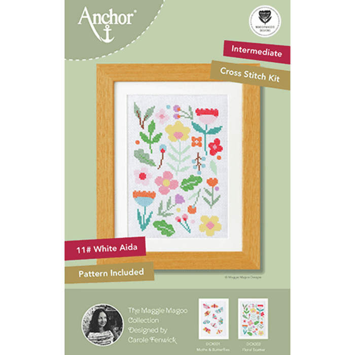 Counted Cross Stitch Kit: Starter: Maggie Magoo: Floral Scatter