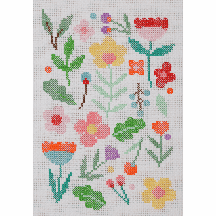 Counted Cross Stitch Kit: Starter: Maggie Magoo: Floral Scatter