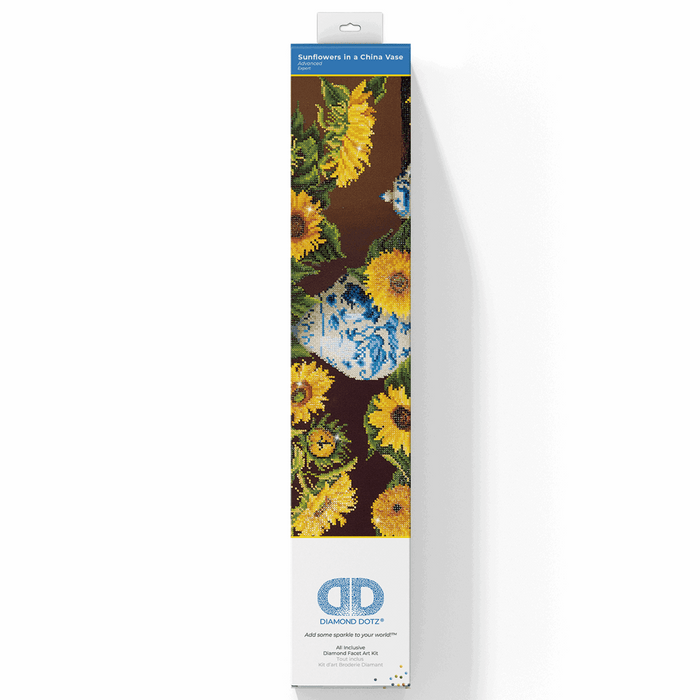 Diamond Painting Kit: Sunflowers In A China Vase