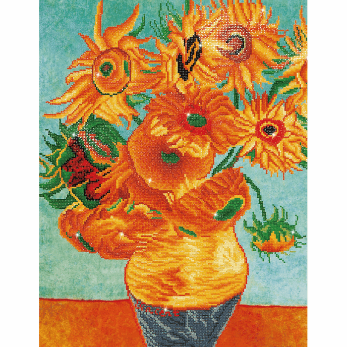 Diamond Painting Kit: Sunflowers (Van Gogh)