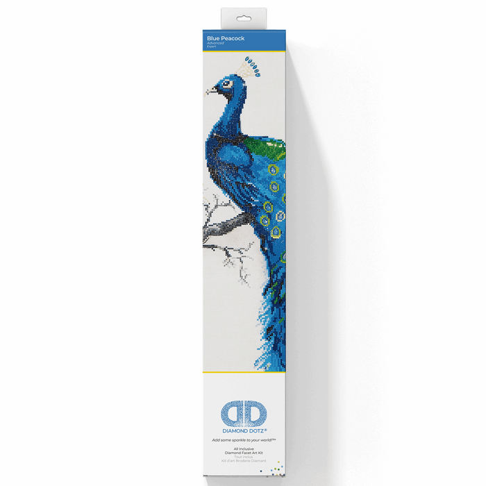 Diamond Painting Kit: Blue Peacock