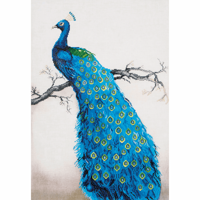 Diamond Painting Kit: Blue Peacock