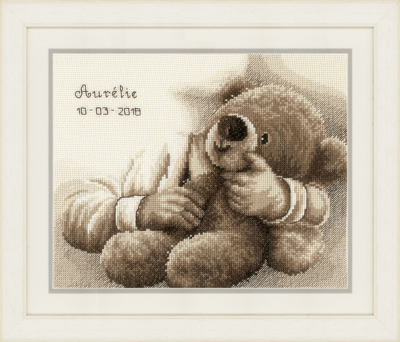 Teddy Bear Birth Sampler