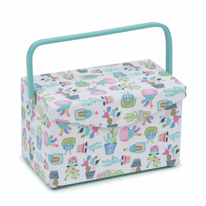 Sewing Box: Fold Over Lid: Cactus Party
