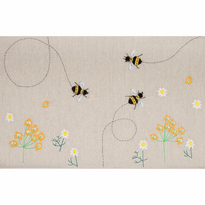 Sewing Box: Wicker Basket: Appliqué: Linen Bee