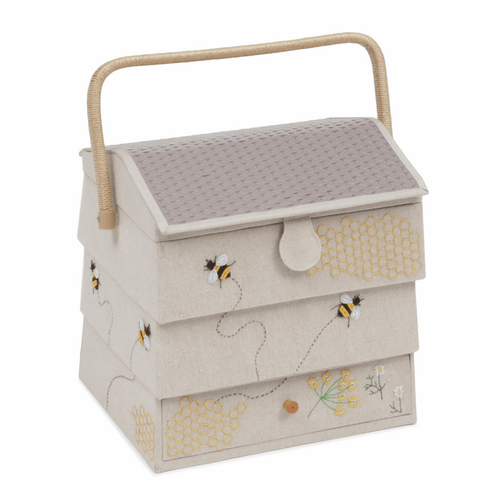 Sewing Box: (XL): Hive with Drawer: Bee
