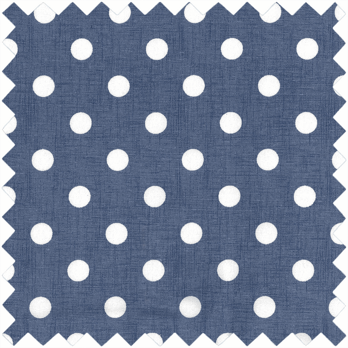 Sewing Machine Bag: Matt PVC: Denim Polka Dot