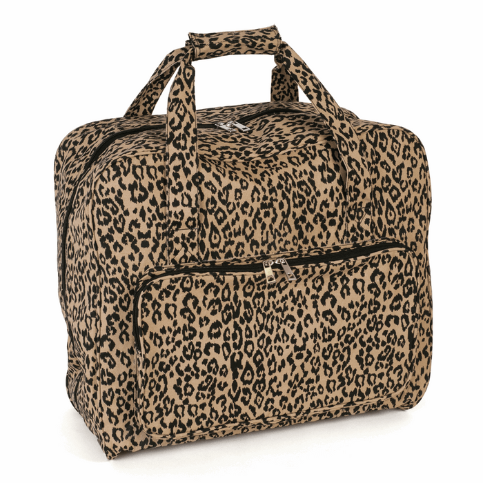 Sewing Machine Bag: Matt PVC: Leopard